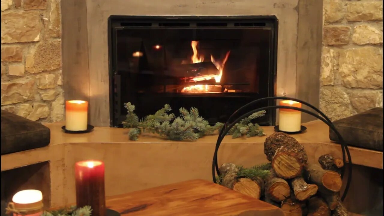 1 hour 🔥 Cozy Christmas Music With Fireplace 🔥 Relaxing Christmas Classic Music 🔥 Christmas Ambience