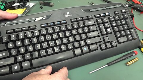 Flooded Logitech Keyboard Teardown