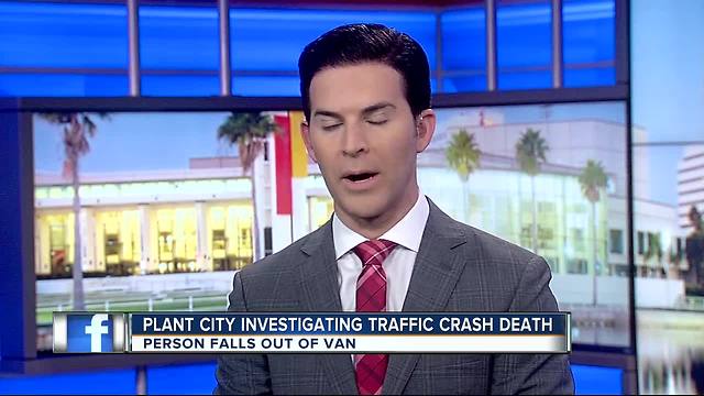 Passenger falls from moving van in Plant City, killed in traffic