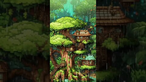 RAIN on Treehouse #shorts | Essential Relaxation