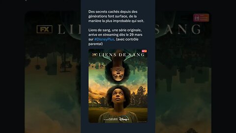 Liens de sang, une série originale, arrive en streaming dès le 29 mars sur #DisneyPlus