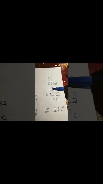 A A WHEN THE TWO DOTS MOVE POSITION SO DO THE SEVEN VOIDED SPACES