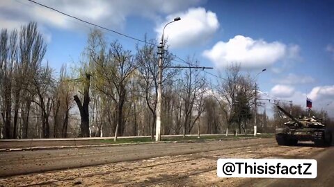 Russian tanks en route to Azovstal this morning