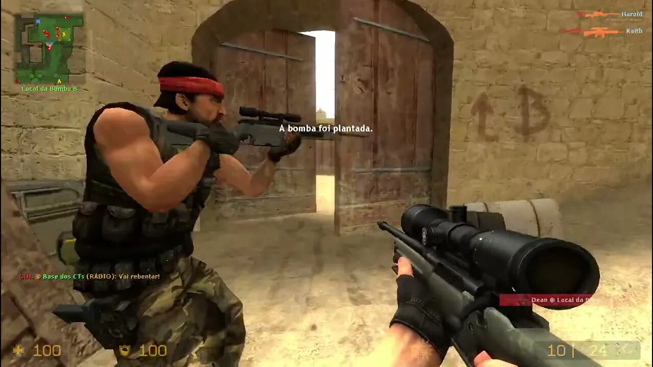 Counter Strike Source Dust 2 Bots #26 Just Only Sniper Rifles