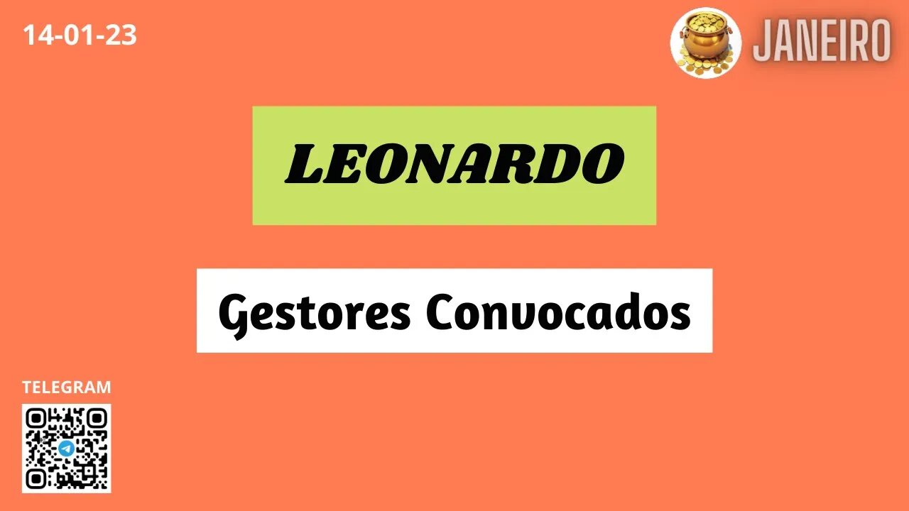 LEONARDO Gestores Convocados Operações