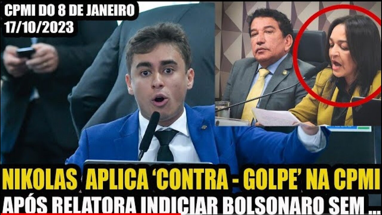 NIKOLAS FERREIRA APLICA 'CONTRA G0LPE' NA CPMI APÓS RELATORA INDICIAR BOLSONARO SEM PROVAS !