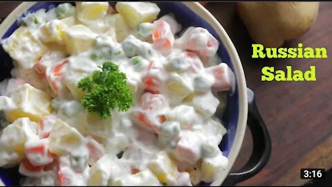 Russian salad Recipe for Dait