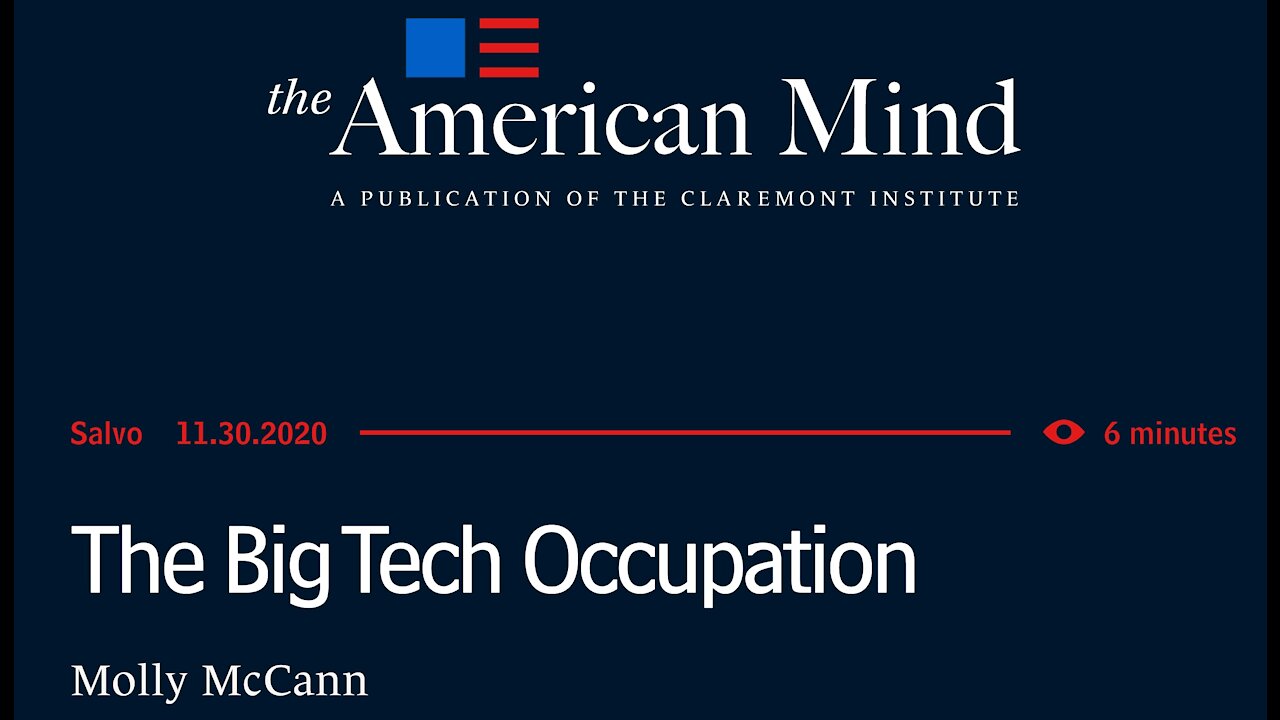 Big Tech Control of Free Speech pt 1...