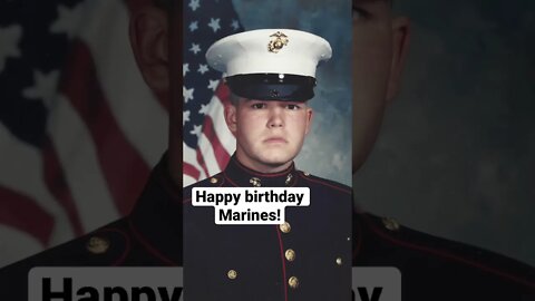 Happy birthday Marines! Ooh Rah!