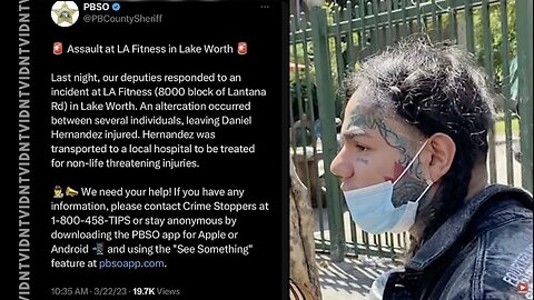 new footage showing 6ix9ine pulling up back to LA fitness (looking for rematch?)