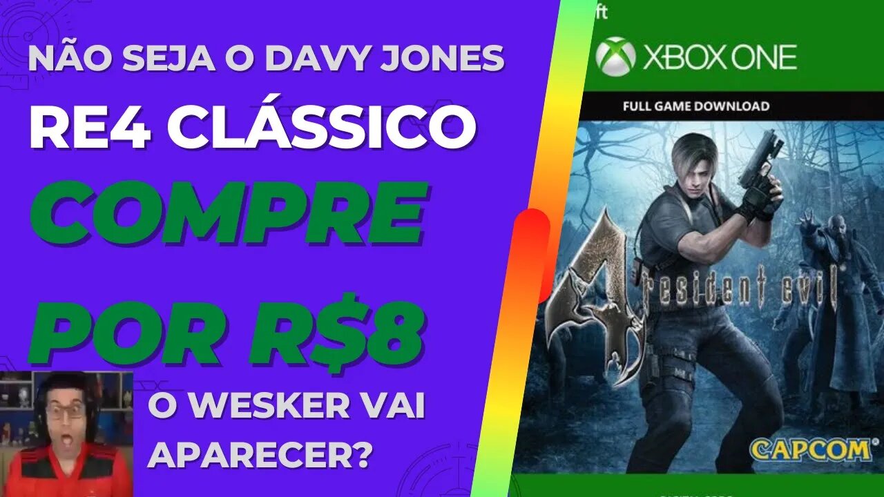 Não Seja Um Davy Jones e Compre o Resident Evil 4 Clássico por R$8 Reais