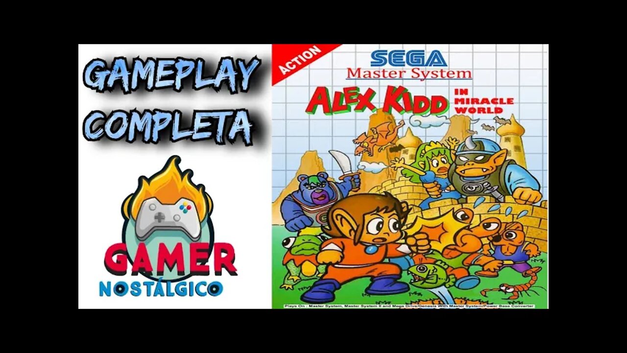 Alex Kidd in Miracle World -- Master System -- GAMEPLAY COMPLETA