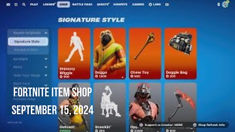 Fortnite Item Shop|September 15, 2024