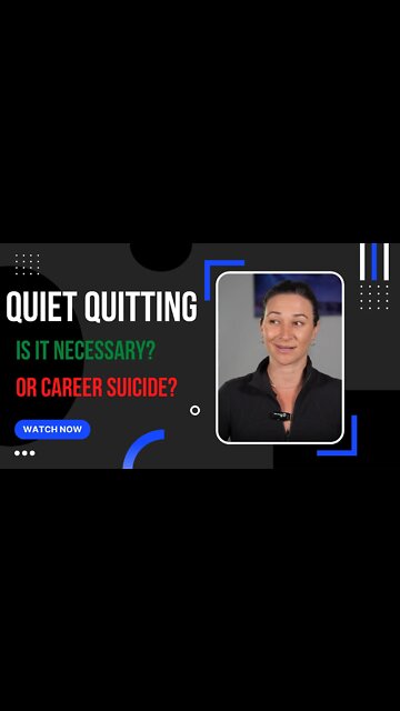 Quiet Quitting: Is it a good thing, or a bad thing?