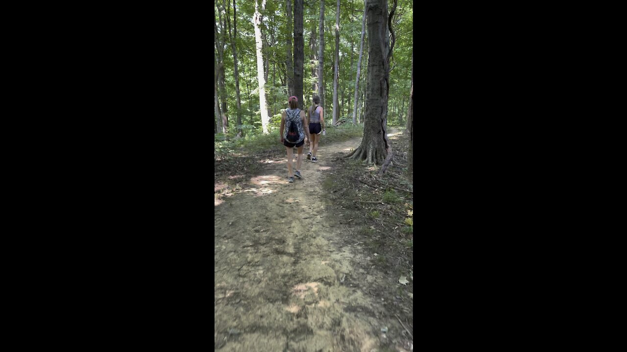 Cathy and Cassidy hiking