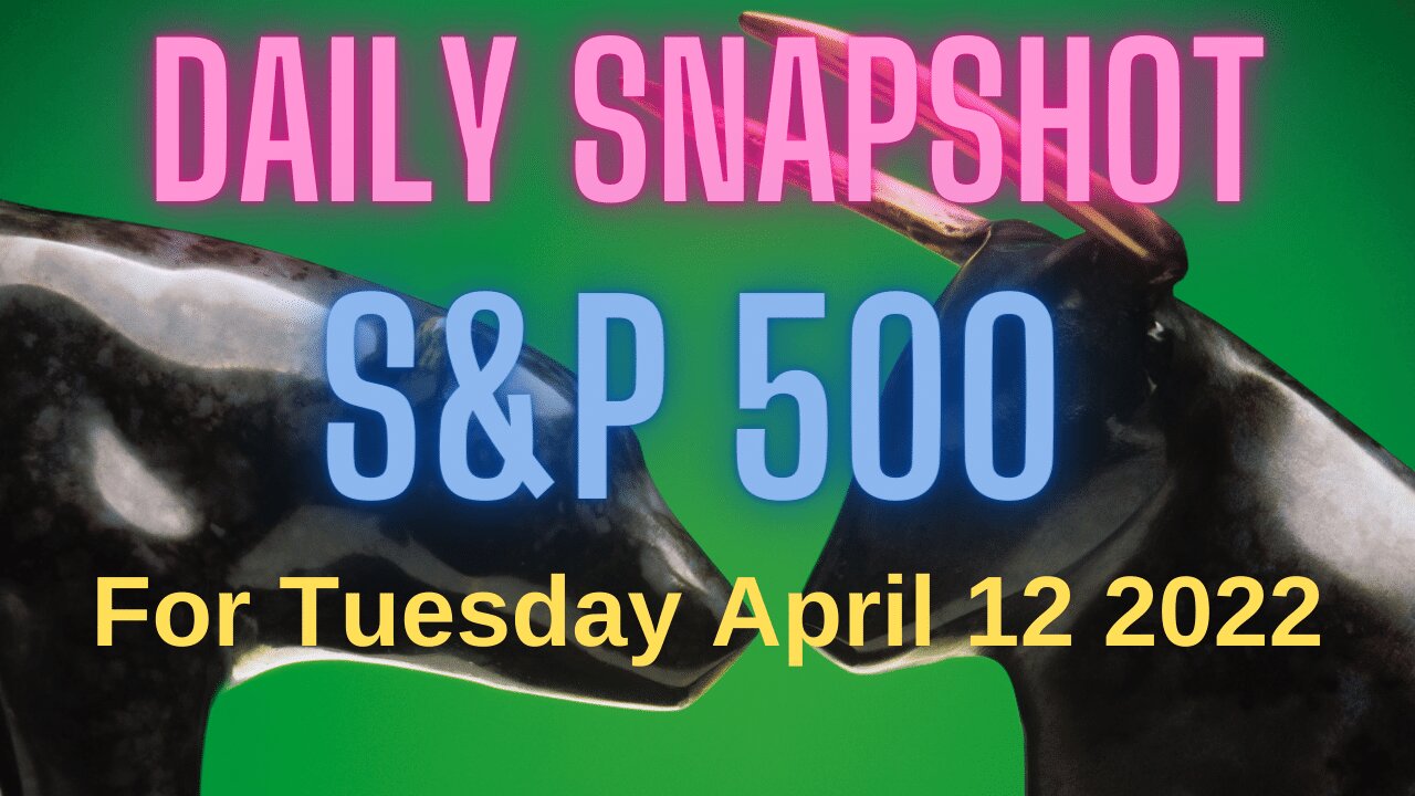 S&P 500 Snapshot Market Outlook For Tuesday, April 12, 2022