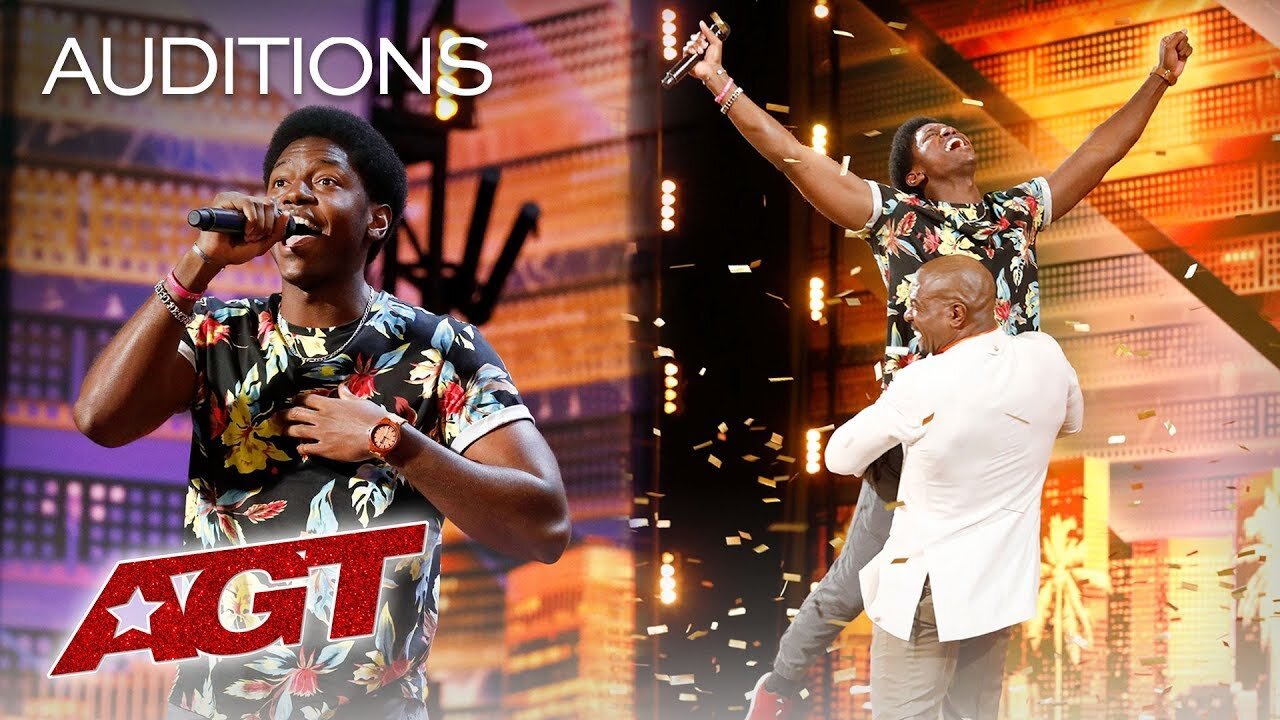 Golden Buzzer: Joseph Allen Leaves Exciting Footprint With Original Song - America's Got Talent 2019