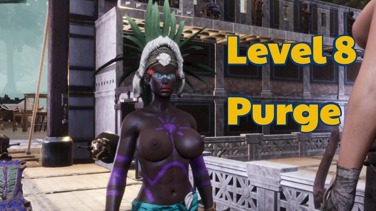 Conan Exiles, Level 8, Golem Purge, Bouncing, Busty, Boobs, Breast expansion