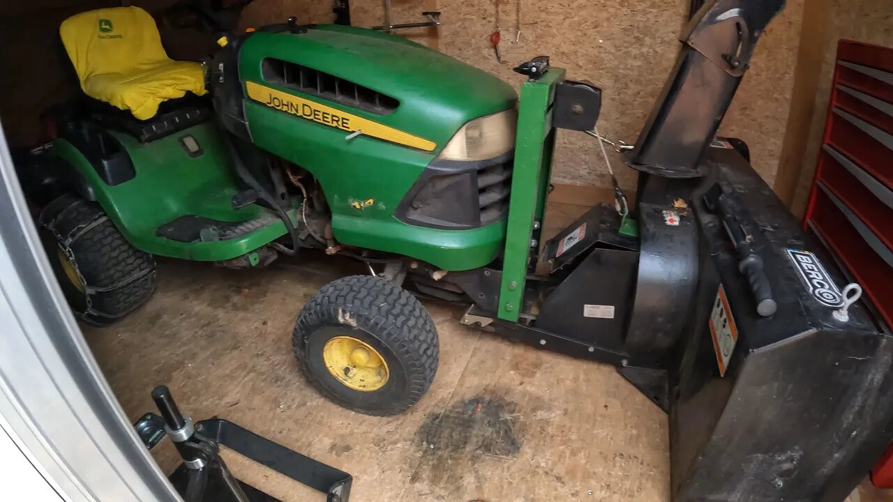 John Deere Bercomac snowblower Install plus new winter set up