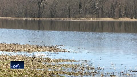 Wolf River flooding in Shiocton