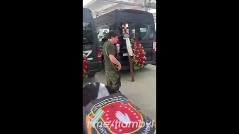 A farewell to the martyred fighters of the Abkhazian battalion in the DPR