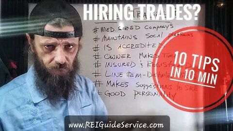 Hiring trades? 10 tips in 10 mins.