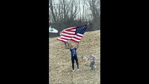 Americans Lining the Highway/“The People’s Convoy