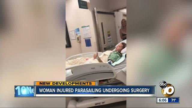 San Diego woman injured parasailing undergoes surgery at UCSD