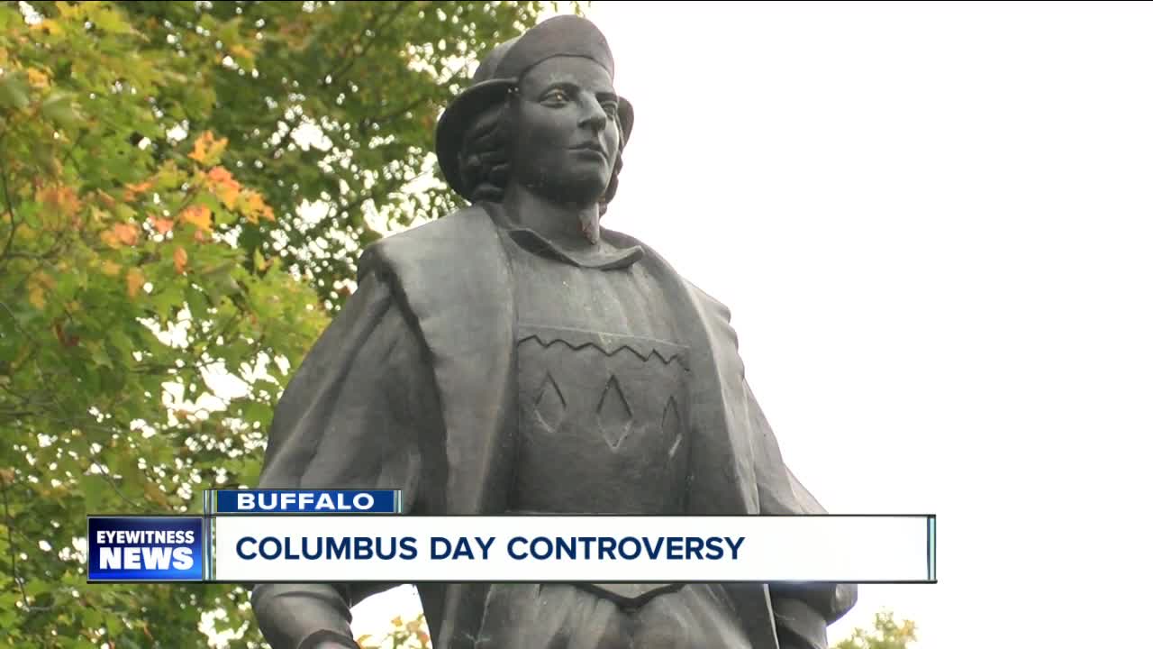 Protest held in Columbus Park amid annual Columbus Day controversy