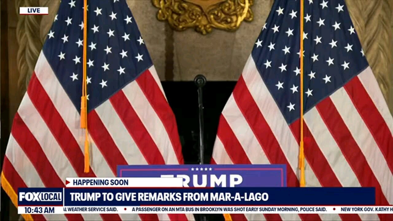 Trump gives remarks from mar-a-Lago #usa news new tranding