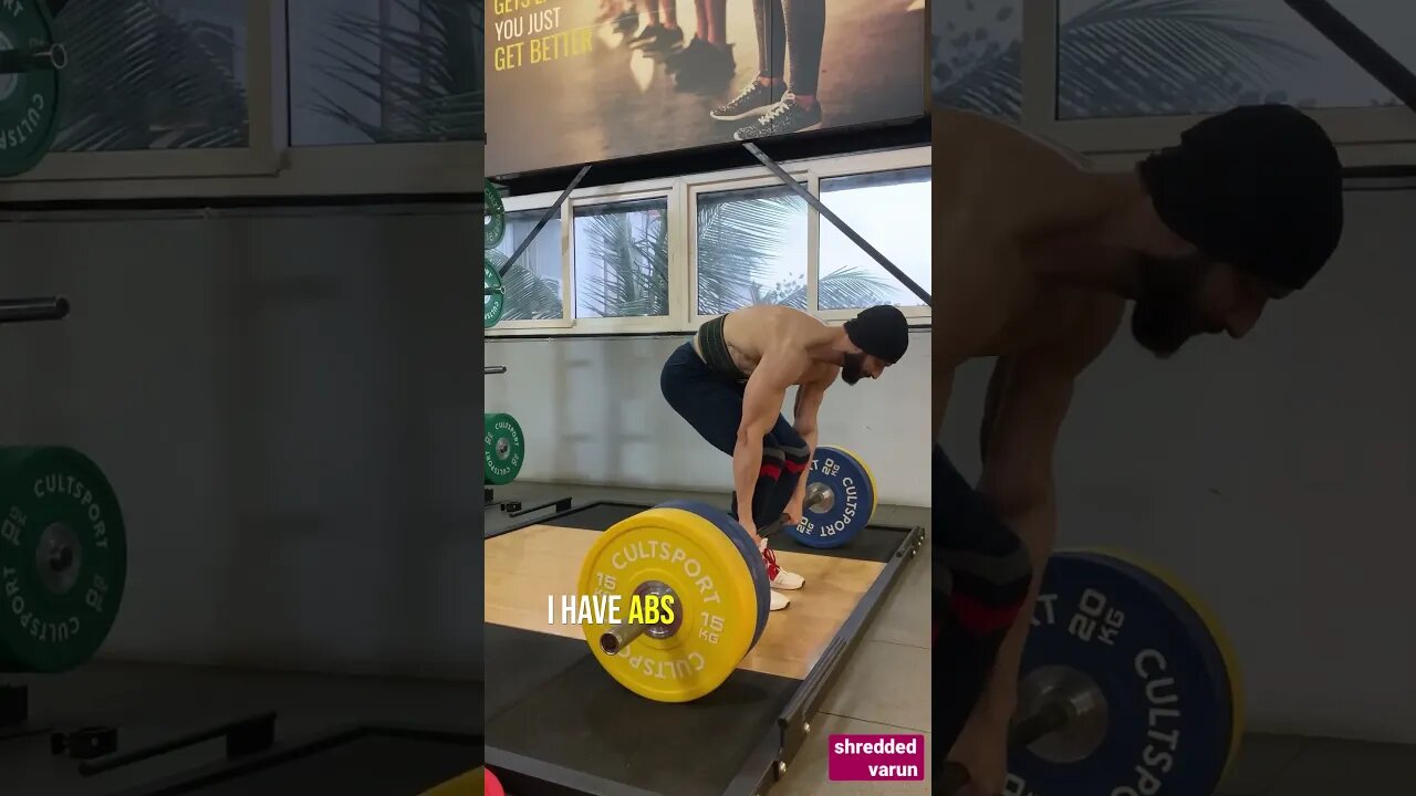 ABS & 160KG Deadlift | Lifetime Natural #shorts