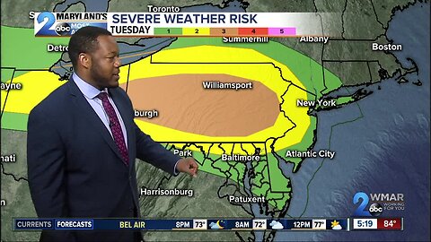 Monday Evening Weather Forecast