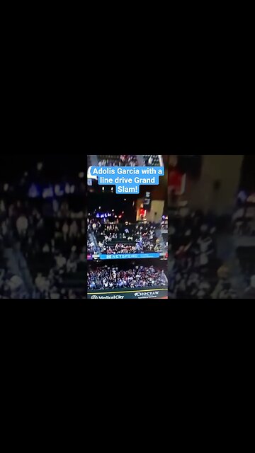 Adolis Garcia with the Grand Slam for the #texasrangers #grandslam #adolisgarcia