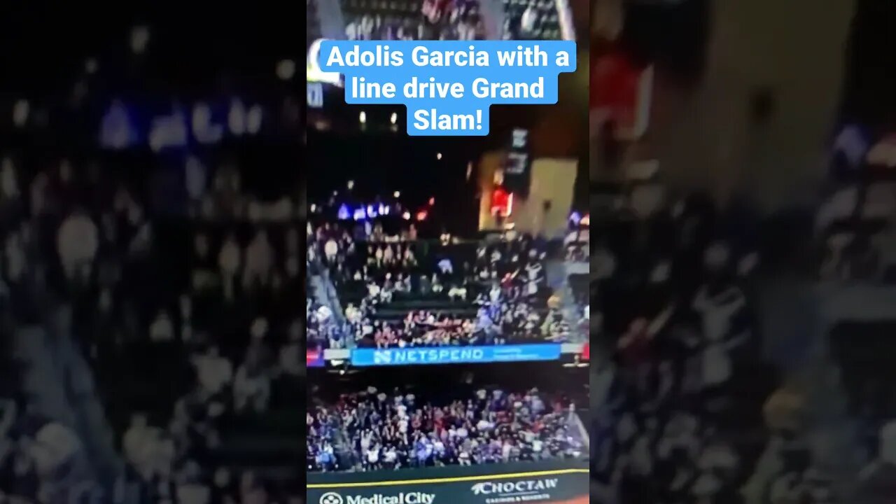 Adolis Garcia with the Grand Slam for the #texasrangers #grandslam #adolisgarcia