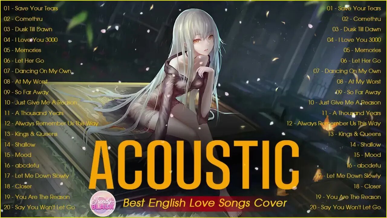 Chill English Acoustic Love Songs Cover Playlist 2023 ❤️ Soft Acoustic Cover Of Popular Love Songs 7