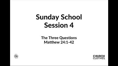 Sunday School - Session 2