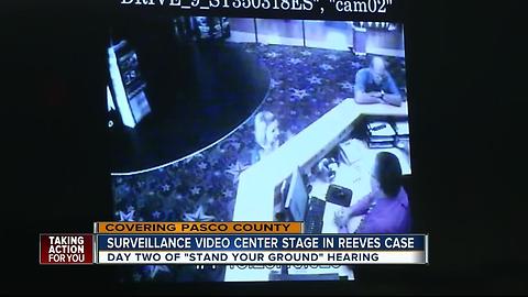 Surveillance video center stage in Reeves case