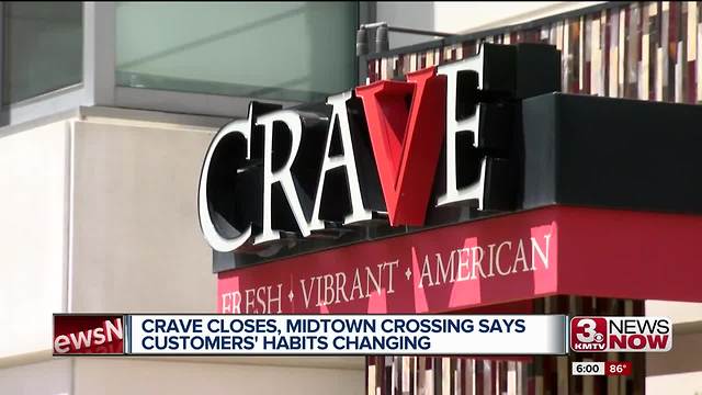 CRAVE closes, Midtown Crossing say customer needs changing