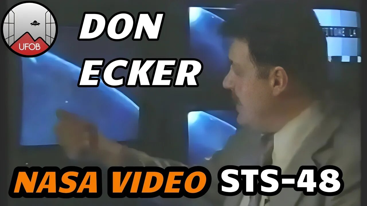 1991 🇺🇸 UFO case: Don Ecker presents NASA video from Space Shuttle STS-48.