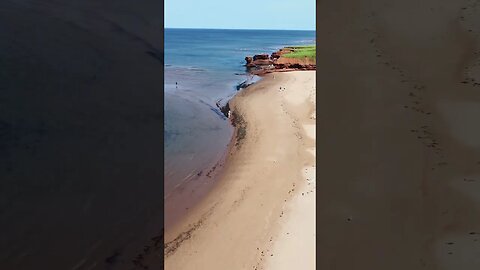 Teacup Rock in PEI before it Fell ☹️ #teacup #rock