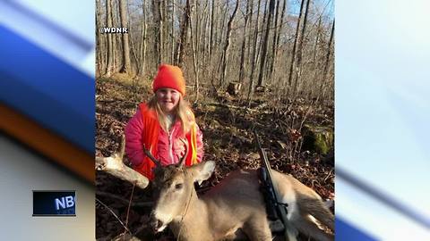 6-year-old Wisconsin hunter bags her first buck