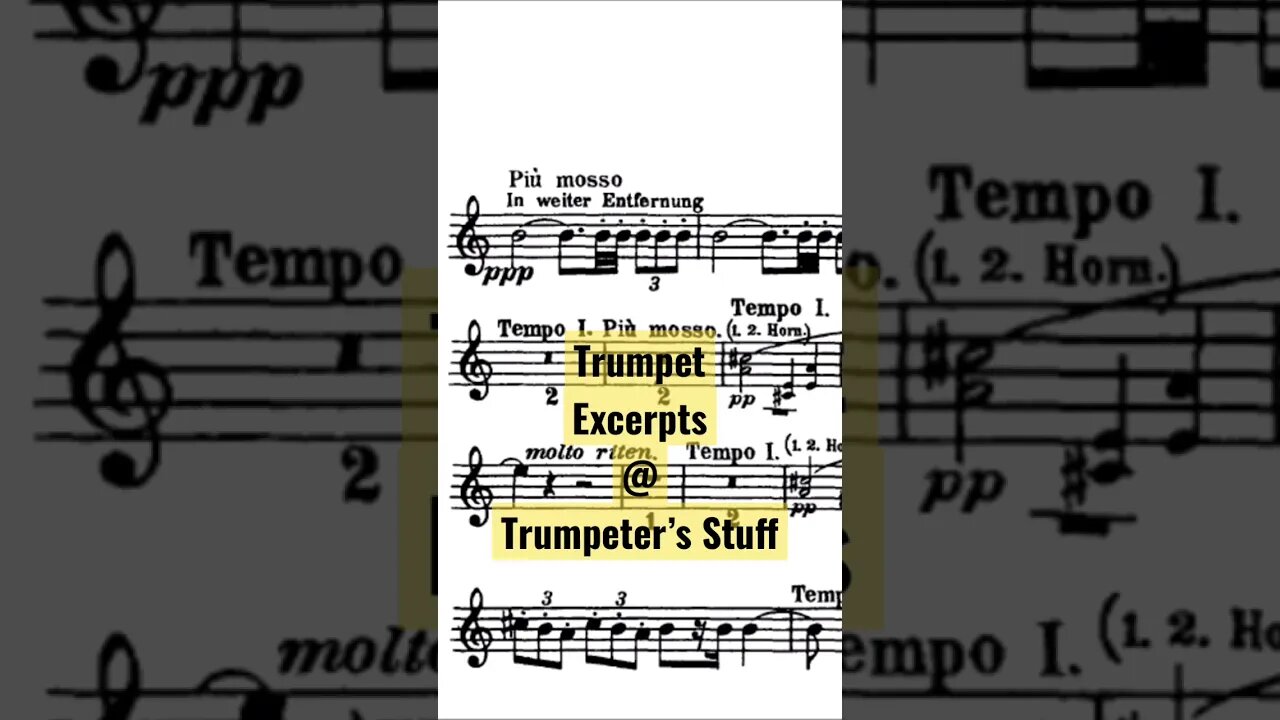 [TRUMPET EXCERPTS] Symphony No.1 (Gustav Mahler)