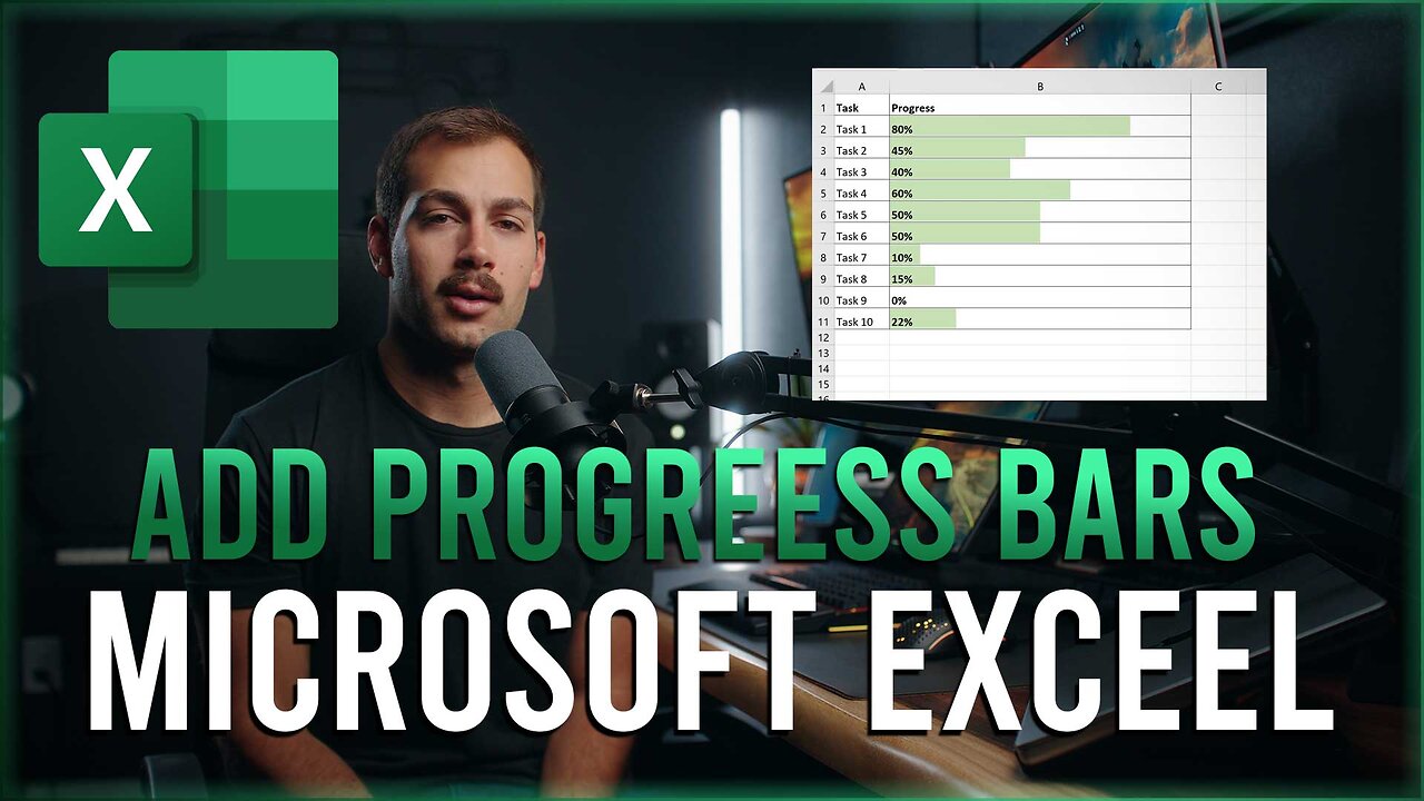 [2024] How to Add Progress Bars in Excel