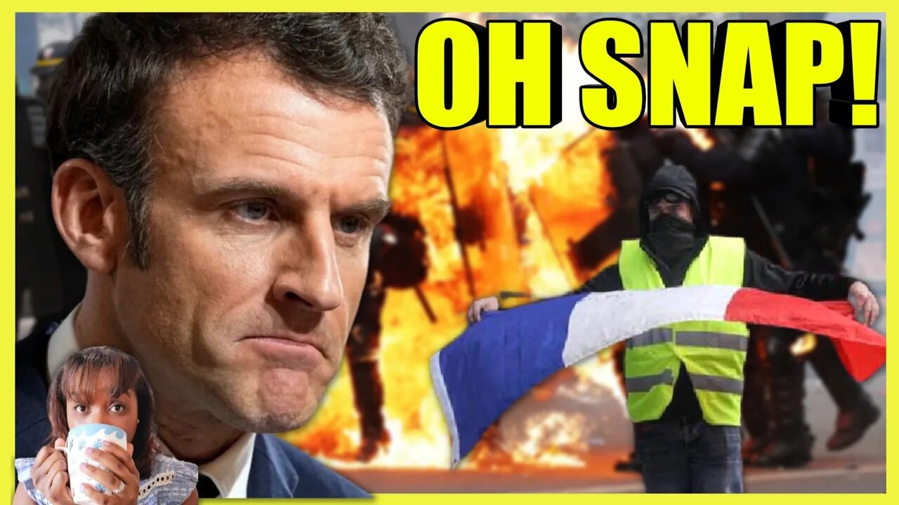 Macron FACES National Strike In France -Trains Shutdown, Garbage Piles Up (clip)