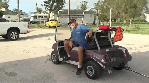 Okeechobee man rides out storm in mobile home park