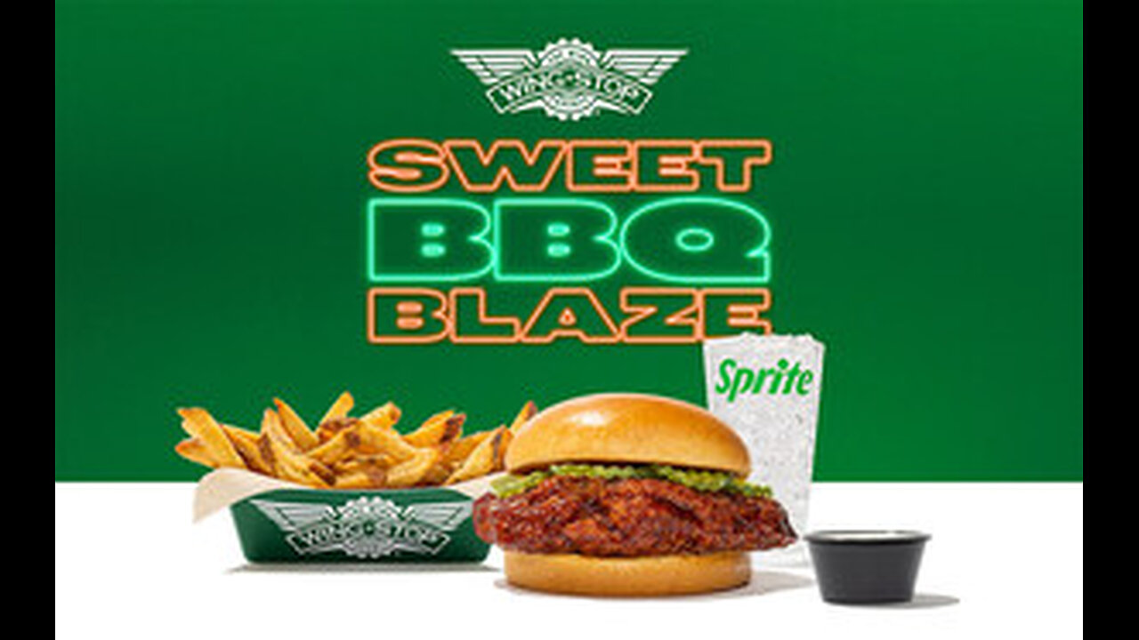 Wing Stop's Sweet BBQ Blaze Chicken Sandwich Review Bruh!