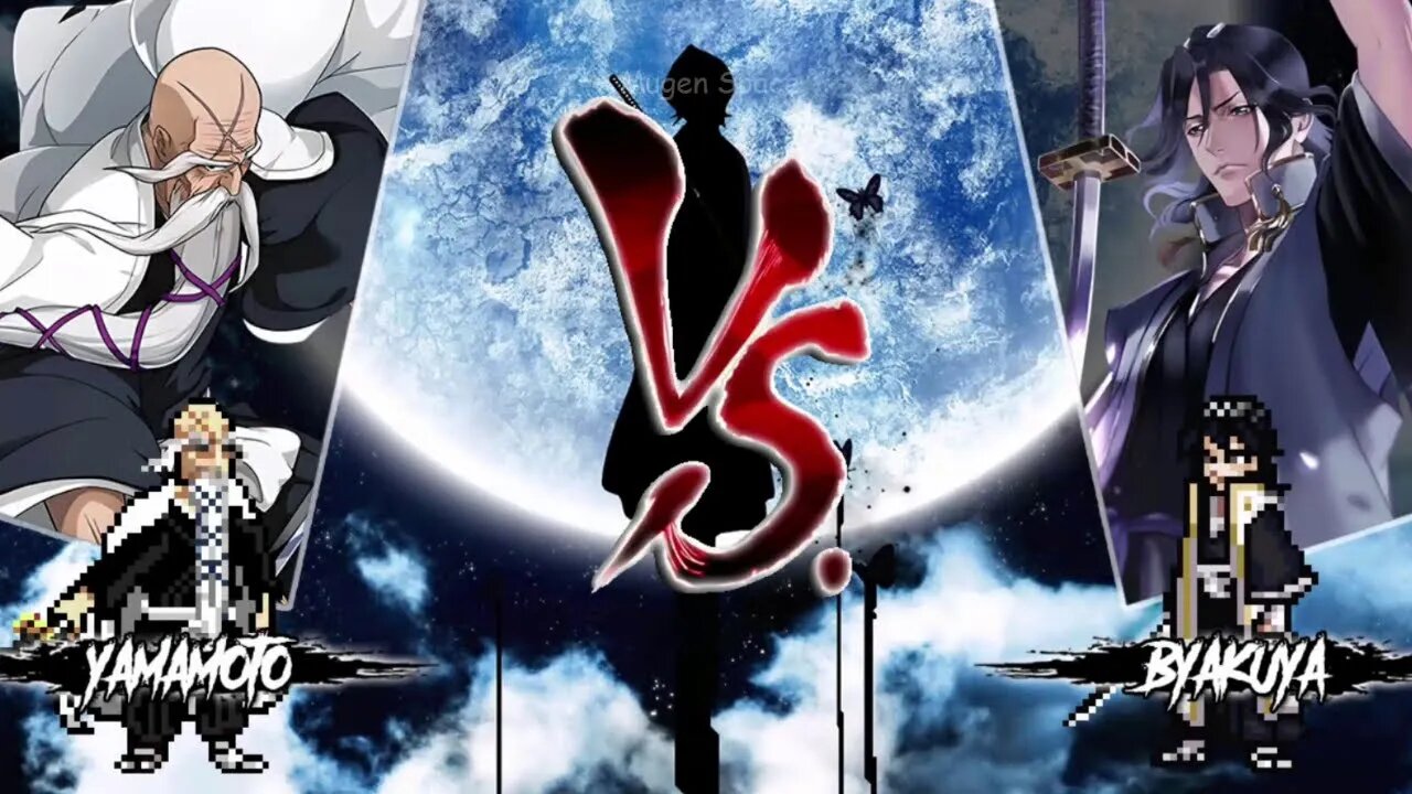 Yamamoto & Nimaiya VS Byakuya & Mayuri I Bleach Mugen V8