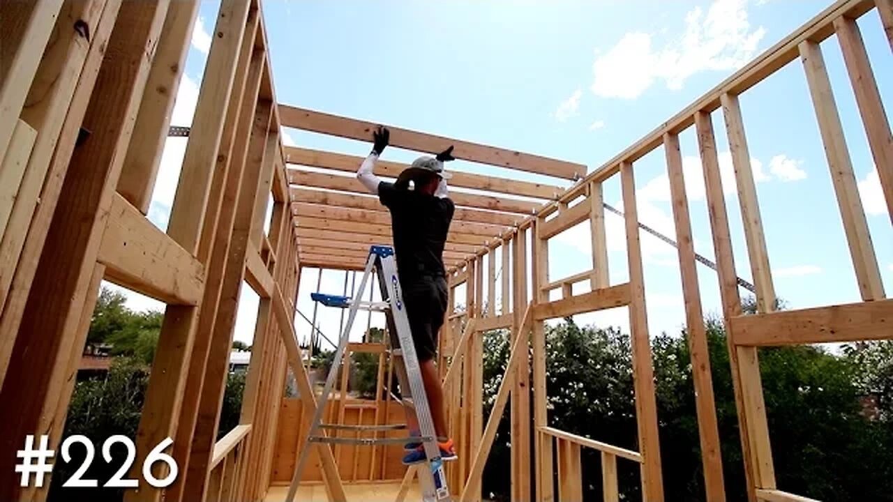 THE TINY HOUSE ROOF JOISTS ARE COMPLETE!