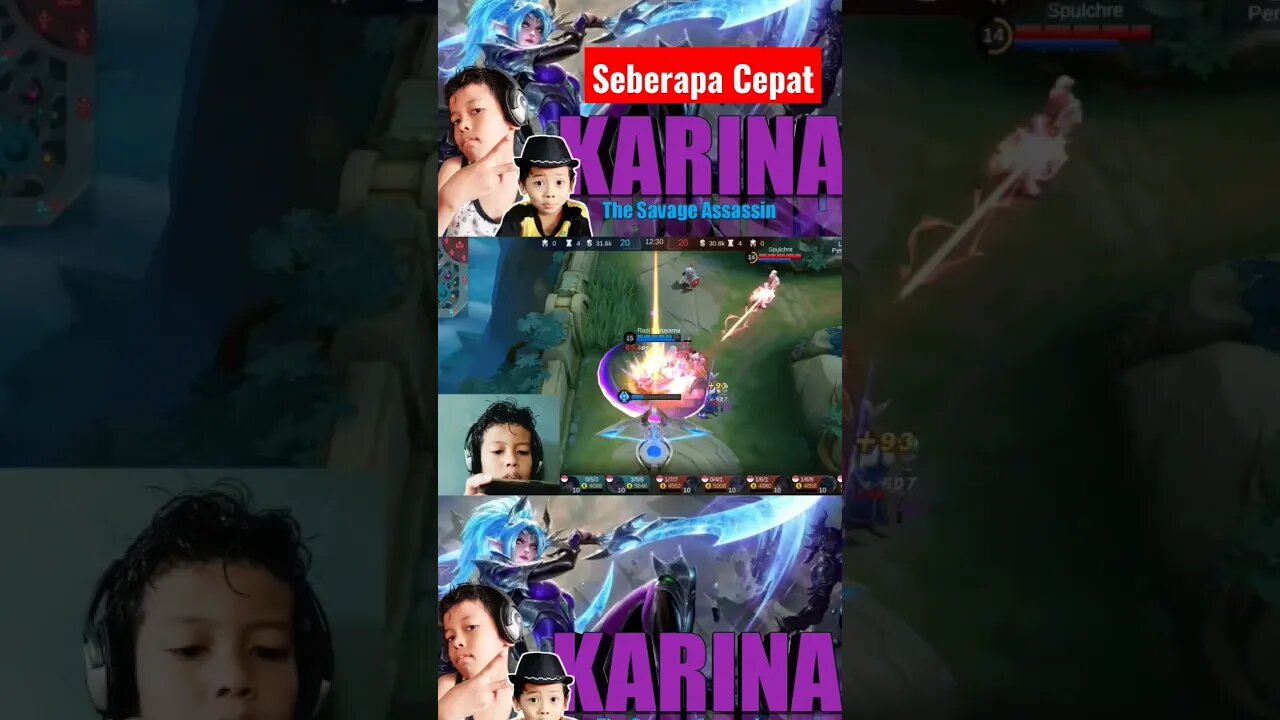 Seberapa cepat Karina ?? #razimaruyama #mobilelegend #savage #karina