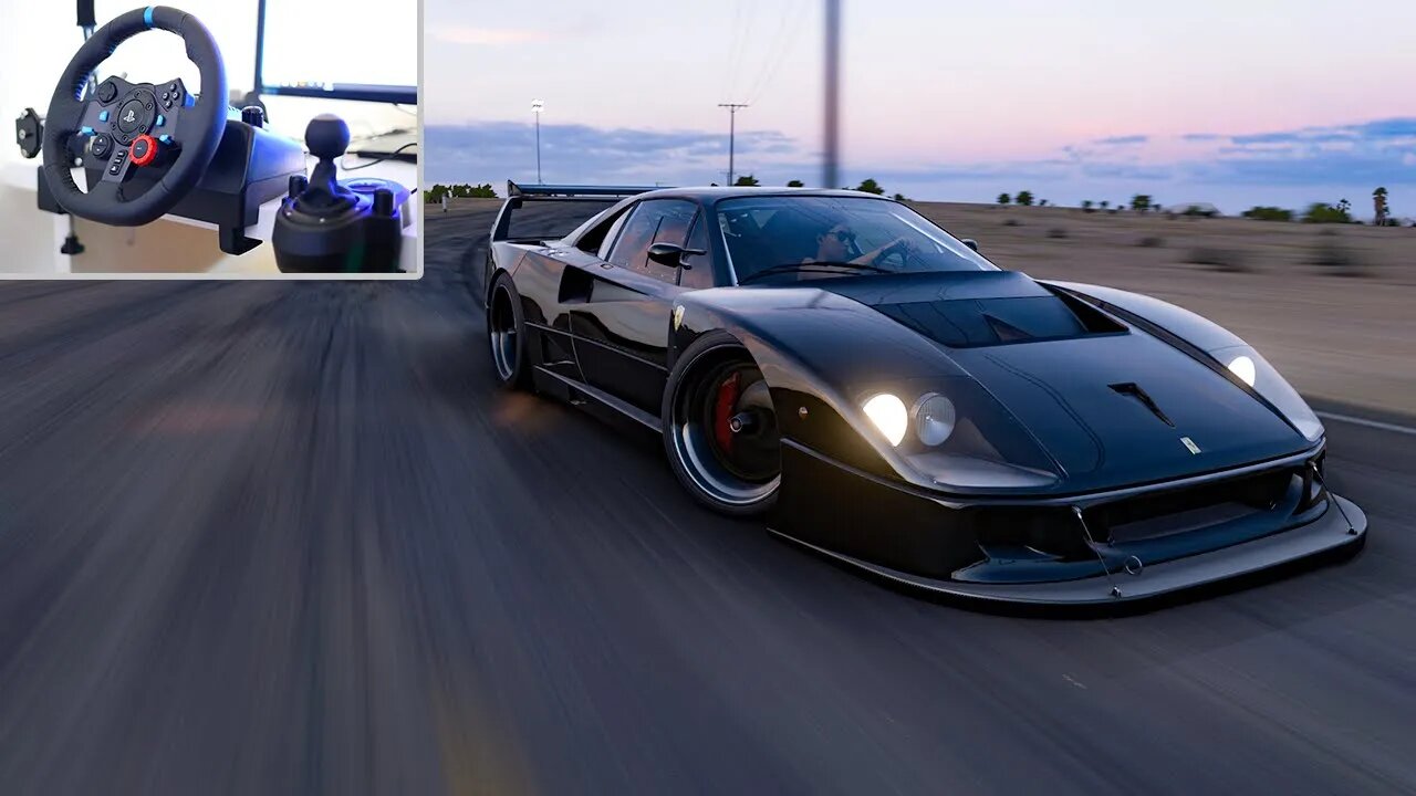 1200HP Ferrari F40 Jumping the Plane